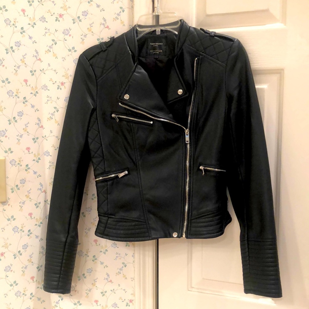 ZARA Faux Leather Biker Jacket